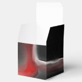Arterieel Motief: Abstract Zwart, Wit & Rood Bedankdoosjes (Geopend)
