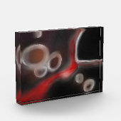 Arterieel Motief: Abstract Zwart, Wit & Rood Fotoblokken (Links)