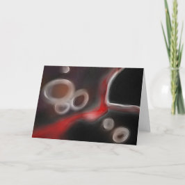 Arterieel Motief: Abstract Zwart, Wit & Rood Kaart