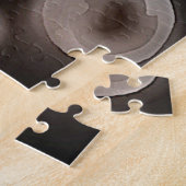 Arterieel Motief: Abstract Zwart, Wit & Rood Legpuzzel (Zijkant)