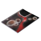 Arterieel Motief: Abstract Zwart, Wit & Rood Notitieboek (Linkerzijde)