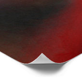 Arterieel Motief: Abstract Zwart, Wit & Rood Poster (Hoek)