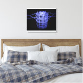 Arteriën rond een deel van de wervelkolom canvas afdruk (Insitu (Slaapkamer))