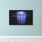 Arteriën rond een deel van de wervelkolom canvas afdruk (Insitu (Houten vloer))