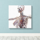 Arteriën, veinen en lymfestelselaandoeningen 1 canvas afdruk (Insitu (Houten vloer))