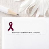 Arterioveneuze misvormingswaarschuwing Koolstofeti Etiket (Insitu)