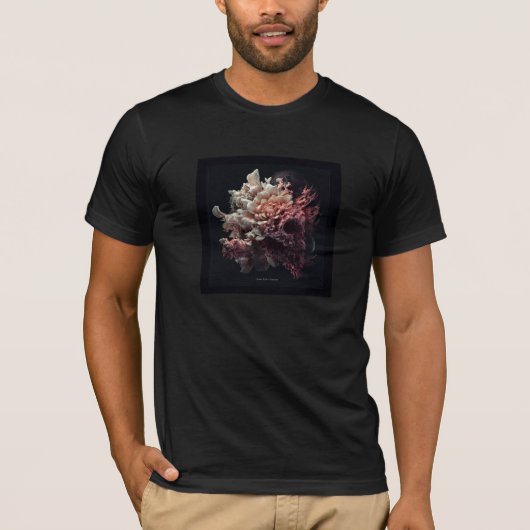 Artery Aches — Gotische Bloemenschedel T-Shirt (Voorkant)