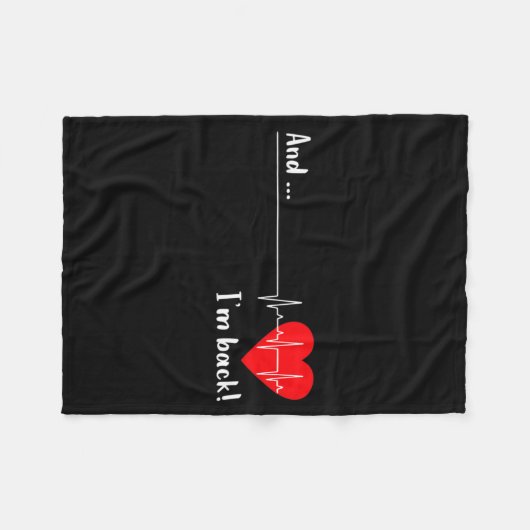 Artery Open, Heart Diseases Surgery Heartbeat  Fleece Deken (Voorkant (Horizontaal))