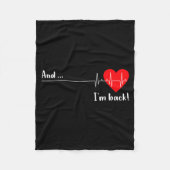 Artery Open, Heart Diseases Surgery Heartbeat  Fleece Deken (Voorkant)