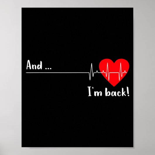 Artery Open, Heart Diseases Surgery Heartbeat Poster (Voorkant)