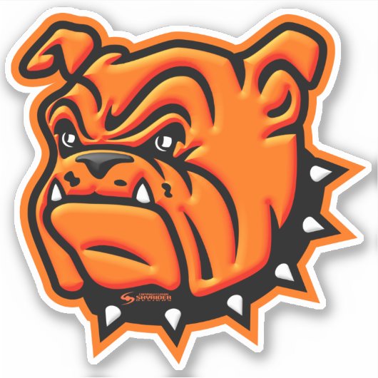 Artesia "Big Bulldog" 3D Vinyl Sticker (Voorkant)