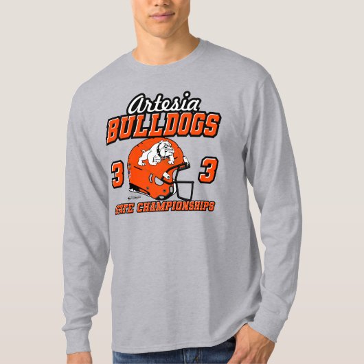 Artesia Bulldogs 33 State Championships T-shirt (Voorkant)