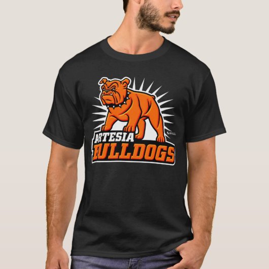 Artesia Bulldogs 3D Logo T-Shirt (Voorkant)