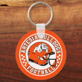 Artesia Bulldogs Football Roundel Keychain (Achterkant)
