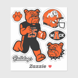 Artesia Bulldogs "Football Six-Pack" Sticker