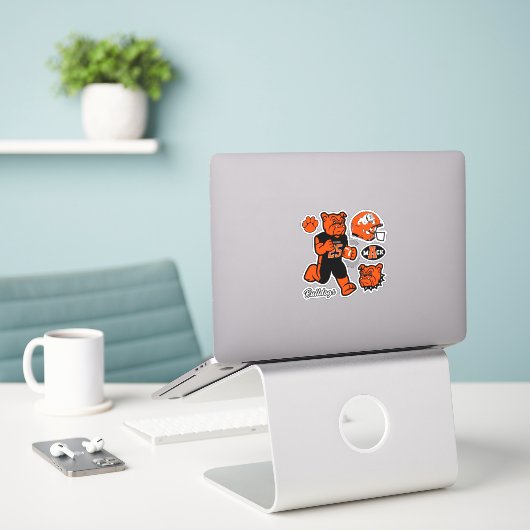 Artesia Bulldogs "Football Six-Pack" Sticker (Laptop op bureau)