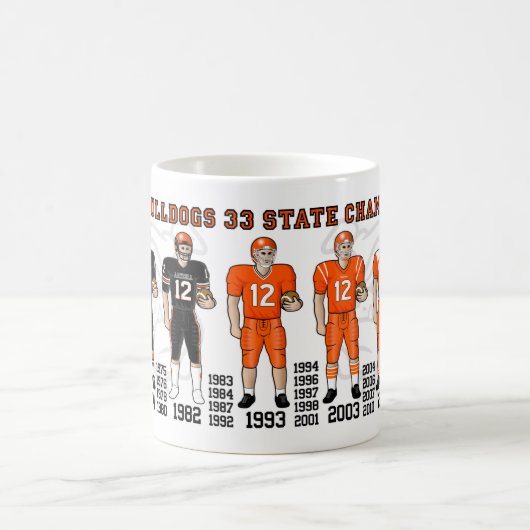 Artesia Bulldogs Football State Champ Uniforms Mug Koffiemok (Center)