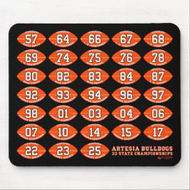 Artesia Bulldogs Football State Champs Mousepad Muismat