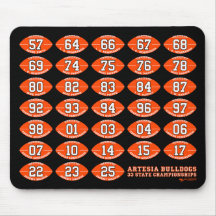 Artesia Bulldogs Football State Kampioen Muismat