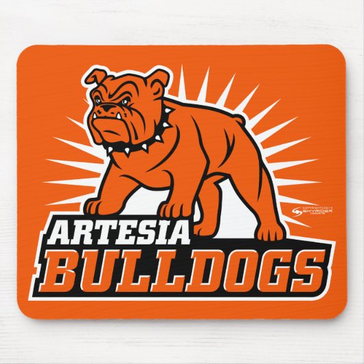 Artesia Bulldogs Mousepad Muismat (Voorkant)