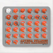 Artesia Bulldogs State Champs Helmet Mousepad Muismat (Voorkant)