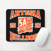 Artesia Bulldogs State Champs Logo Muismat (Met muis)