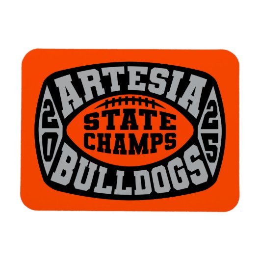 Artesia Bulldogs "State Champs"  Magneet (Horizontaal)