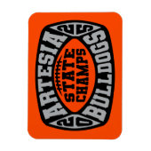 Artesia Bulldogs "State Champs"  Magneet (Verticaal)