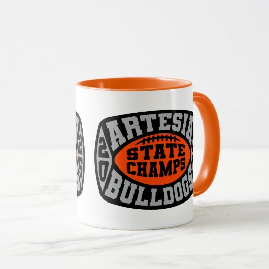 Artesia Bulldogs "State Champs" Mok (Voorkant rechts)