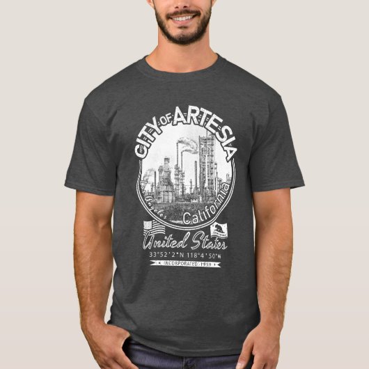 ARTESIA CALIFORNIA  - NAVAJO REFINERY T-SHIRT (Voorkant)