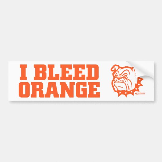 Artesia "I Bleed Oranje" Bumpersticker (Voorkant)