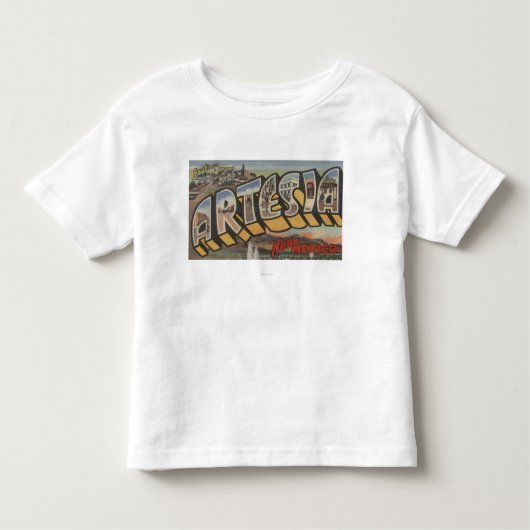 Artesia, New Mexico - Grote Letter-scènes Kinder Shirts (Voorkant)
