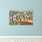 Artesia, New Mexico - grote lettertjes Canvas Afdruk (Insitu (Houten vloer))