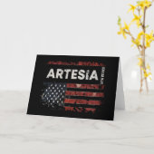 Artesia New Mexico Kaart (Gele Bloem)