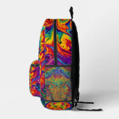 ARTFLOWS KLEUREN BEDRUKTE RUGZAK (Rechts)