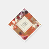 Artful Abstract Boho Kleurrijke 60ste Verjaardagsf Servet (Hoek)