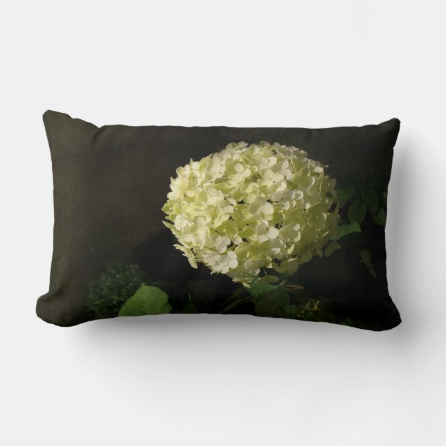 Artful Annabelle Hydrangea Bloom Kussen (Voorkant)