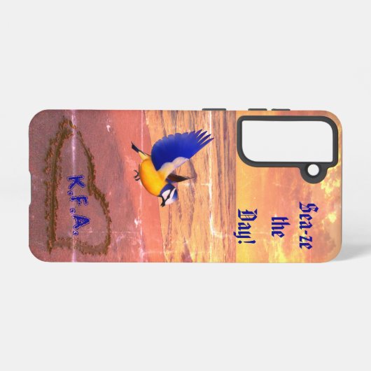 Artful Bird Seabird Beach Samsung Galaxy Hoesje (Achterkant horizontaal)