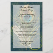 Artful Detail Peacock Feather Program Flyer (Voorkant)