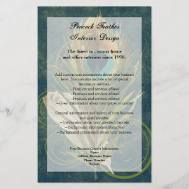Artful Detail Peacock Feather Program Flyer