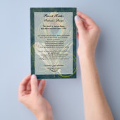 Artful Detail Peacock Feather Program Flyer (Hand)