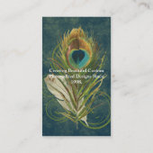 Artful Detail Peacock-Visitekaartjes Visitekaartje (Achterkant)