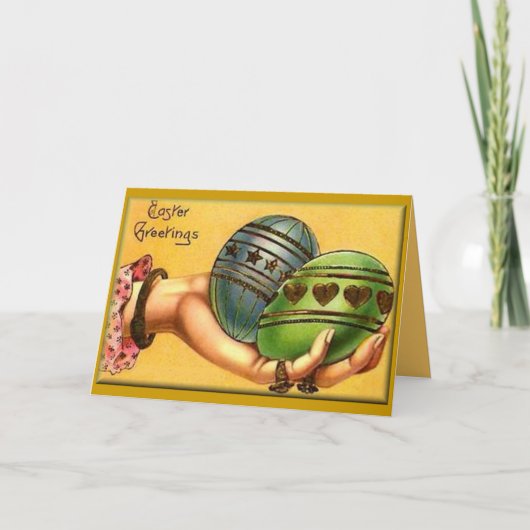 Artful Easter Eggs Feestdagen Kaart (Voorkant)