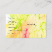 Artful Floral Bearded Iris Visitekaartje (Achterkant)