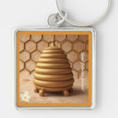 "Artful Golden Hive" Sleutelhanger (Voorkant)