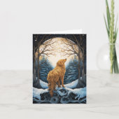 Artful Gouden Kerstmis Kaart (Voorkant)