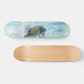 Artful Hand geschilderd Bedreigd Wrasse Skateboard (Horizontaal)