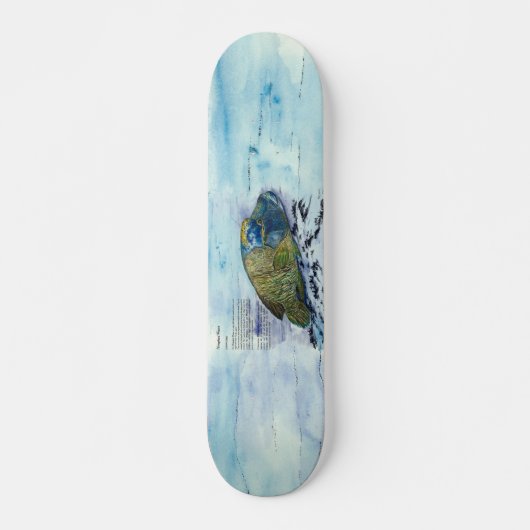 Artful Hand geschilderd Bedreigd Wrasse Skateboard (Voorkant)