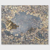 Artful Leafy Herfst Reflection Kitchen Towel Cadeaupapier (Vlak)