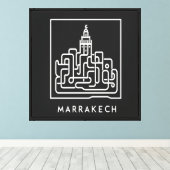 Artful Marrakech: De Ziel van Marokko 2 Canvas Afdruk (Insitu (Houten vloer))